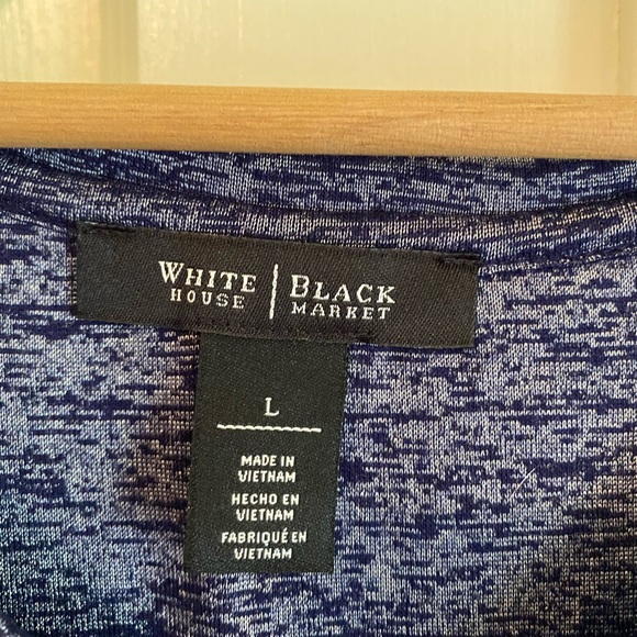 WHBM navy v-neck muscle tee - Picture 5 of 5